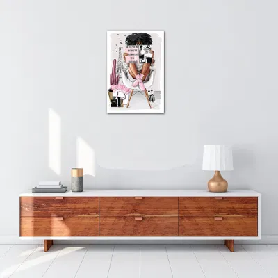 El arte de pared de la Moda Mujer Negra Reina pintura Decoracion de dormitorios salón la impresión de lienzo