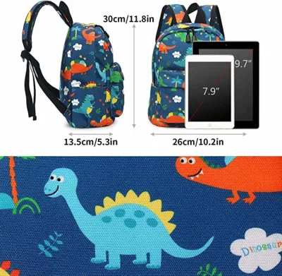  Mochila de dinosaurio Cartoon Toddler School