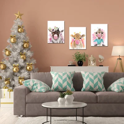  Animales de 3 piezas de arte de la pared de lienzo enmarcado carteles Paintingsfor Kids