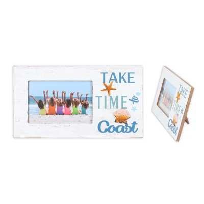 Una casa Handmade decorativos exclusivos de apertura de 4X6 Panel de madera de la imagen de la playa el marco de fotos personalizado