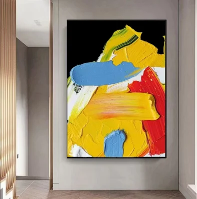  Gran 3D de Arte Abstracto pintado a mano pinturas al óleo de textura para la decoración