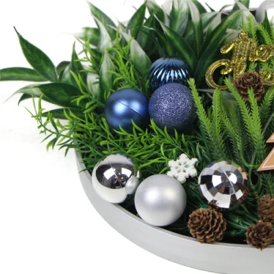 Decoración de Navidad colgando de las Plantas artificiales de plástico de pared Marcos de fotos