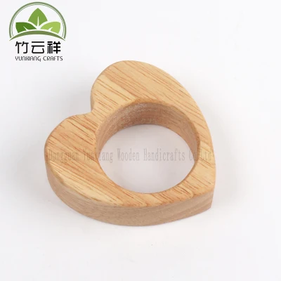 Napkin Rings de corazón de madera - para bodas, cenas o fiestas Uso diario