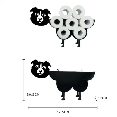 Baño Cocina Toilet almacenamiento de papel Organizador Pig Metal Tissue Holder