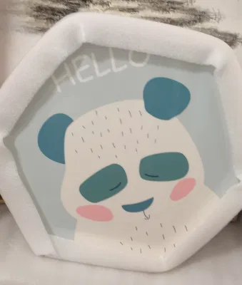De pequeño tamaño, la decoración del hogar de dibujos animados de porcelana de cristal de la pintura arte Imprimir
