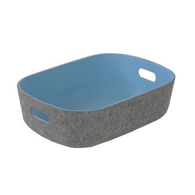 Hogar almacenamiento Cesta tela lavandería Cesta Organizador Caja de poliéster portátil Cesta de lavandería Productos de fieltro reciclado Canastas de almacenamiento no tejidas Para el hogar