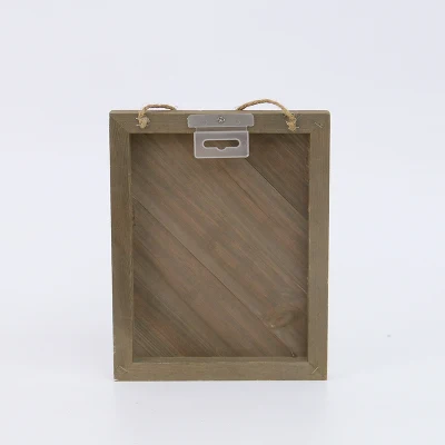 Colgante signo de madera en blanco signo de madera enmarcado personalizado