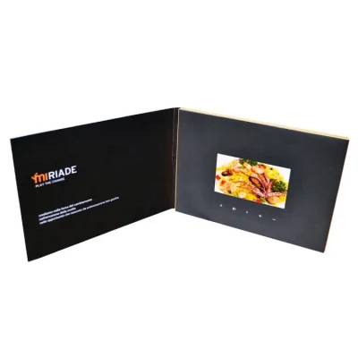 Pantalla LCD personalizado 4.3inch Promoción Folleto de regalo de lujo Video Libro