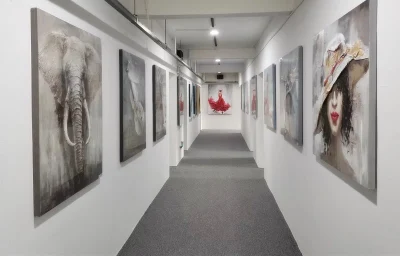  El conejo de la pared de la guardería de lienzo de Arte Óleo la decoración del hogar