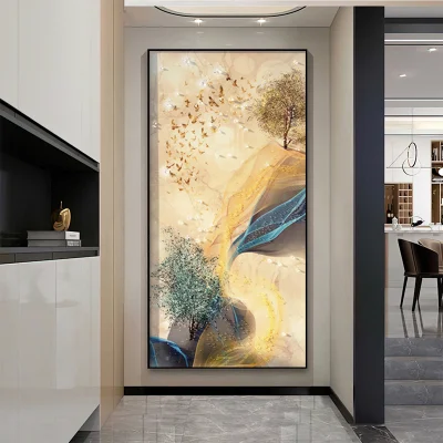 Caliente de venta al por mayor de la fábrica de la impresora de lienzo paisaje pintura Decoración el arte de pared