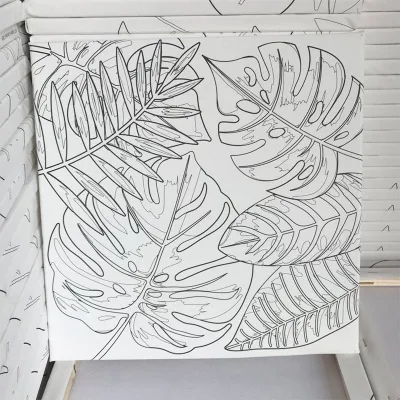  Imágenes de Arte Moderna planta de pintura Lienzo de 5 piezas de arte de pared impresiones enmarcadas Panel 5