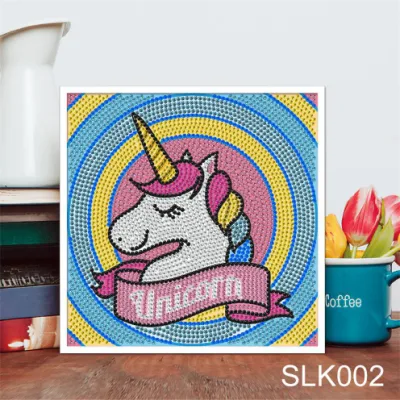 Bricolaje para Niños pintura acrílica de Rhinestones Diamante Bastidor Unicorn para niños