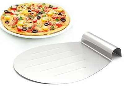  Placa móvil de la bandeja de elevador de pastel, Pastel de transferencia de acero inoxidable de la bandeja para hornear tortas torta placa móvil herramientas, elevador, Cordón de la pala Pala Pala Pizza Esg12295 Elevador