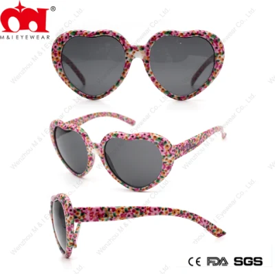  El bastidor en forma de corazón con plástico de Patrones Moda niños gafas de sol (LT20050)