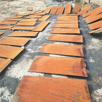  Metálica de acero Corten personalizados decorativos del jardín de la placa de resistencia a la intemperie de la pantalla