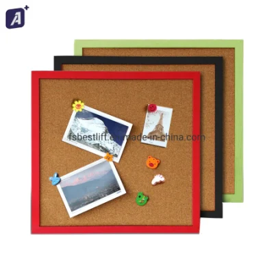  Nuevo diseño de tablero de corcho con pasadores de plástico ABS de adhesivo de marco para la visualización de imágenes de Decoración de pared