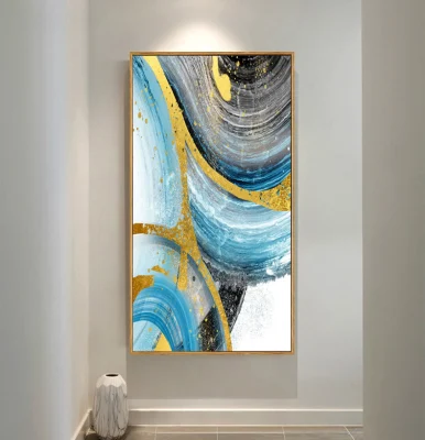 Abstract High End Colorful Picture Decorative Wall Art Floating Frame Lienzo Pintura decoración del hogar