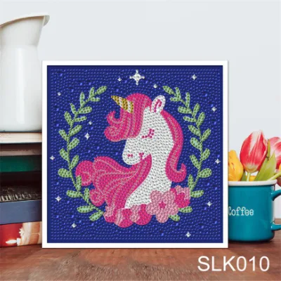 Bricolaje para Niños pintura acrílica de Rhinestones Diamante Bastidor Unicorn para niños