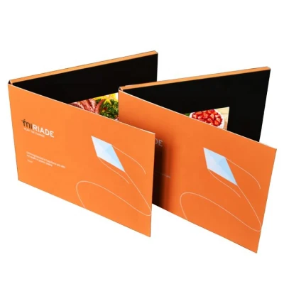 Pantalla LCD personalizado 4.3inch Promoción Folleto de regalo de lujo Video Libro