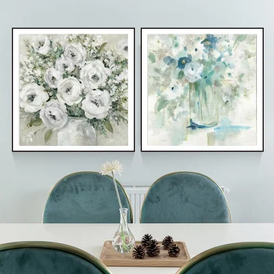 Naturaleza Flores pared floral Arte Pintura barata Custom Oil Painting Casa hecha a mano decoración lienzo estilo moderno rústico