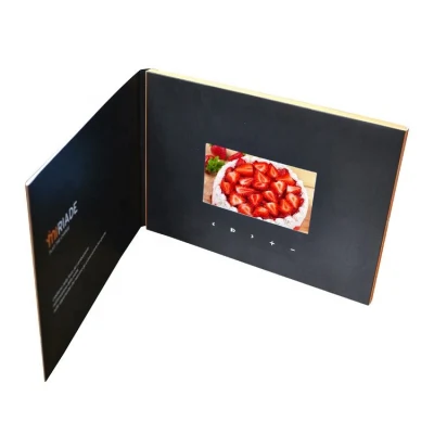 Pantalla LCD personalizado 4.3inch Promoción Folleto de regalo de lujo Video Libro