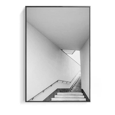 Blanco y negro de los países nórdicos la pintura decorativa moderno abstracto porche de la Oficina de la Pasarela de moda personalidad creadora de Arte de diseño de la pintura de pared