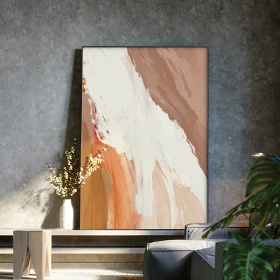  La Decoración de pared de la mano de pintura de aceite de lienzo abstracto enmarcado de Impresión Fine Art