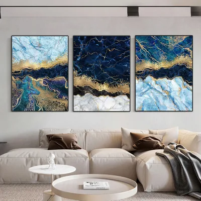 Drop Shipping Decoracion Marmol Imprimir lona estirada abstracto el arte de pared