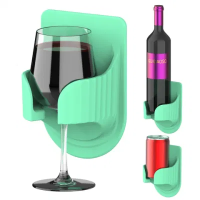  Copa de vino montada en pared Copa de vidrio/cerveza/lata/botella/Soporte para bebidas Bl16070