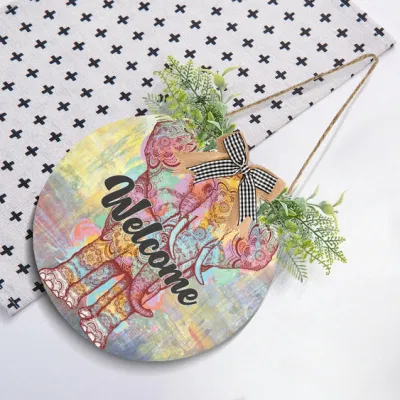  Placa Corona para Housewarming porche decorativos