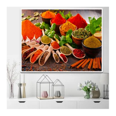  Bricolaje al por mayor Cocina completa de perforación comida Canvas Artesanías 5D Diamante Pintura