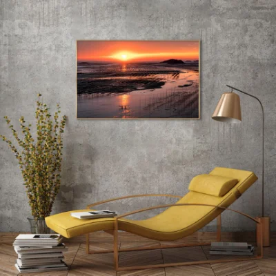  Venta caliente directo de fábrica Multi Panel personalizado Sunsetsl lienzo fotografía pintura arte de pared para la decoración del hogar