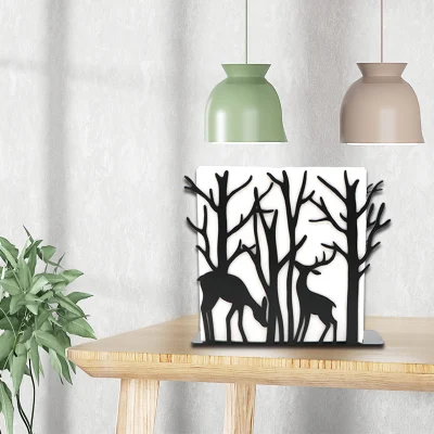 Mayorista Metal libre de pie Cocina Mesa comedor papel papel tisú Soporte para servilletas