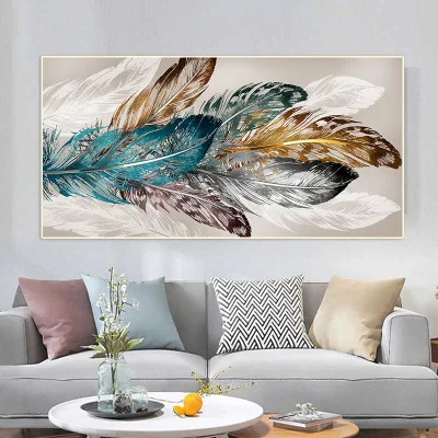  Servicio de Dropshipping Roon Decoración Ola de Oro impresiones lienzo abstracto Pintura Moderna arte de pared
