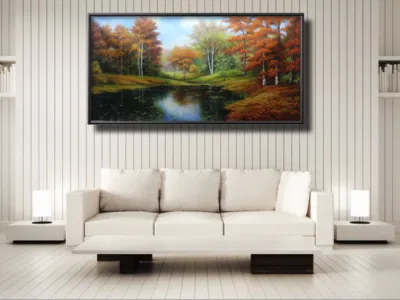 Paisaje hecho a mano la pared moderna reproducción lienzo Arte pinturas al óleo