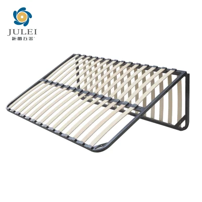  Cama plegable queen size King Size Metal Iron Wood Platform Marco