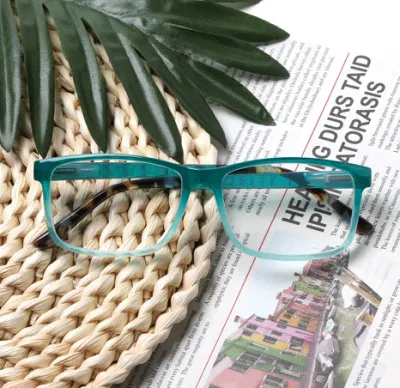 Patchwork Square Frame Reading Gasses con diseño personalizado de bisagra de resorte Logo disponible