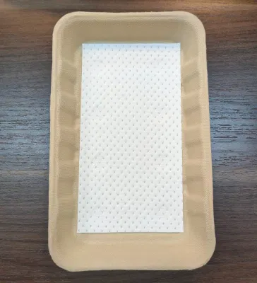 Cocina biodegradables restaurante que sirve en bandeja de carne Compostable el bagazo de caña de azúcar de la bandeja de alimentos congelados