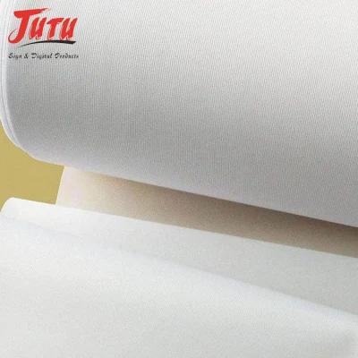  Jutu Hot Sell Interior/exterior tela de poliéster para colgar Printable Textile Digital Impresión con rendimiento de color preciso