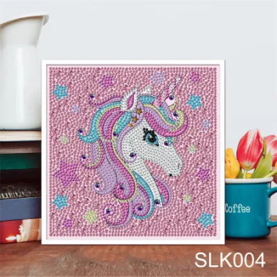  Bricolaje para Niños pintura acrílica de Rhinestones Diamante Bastidor Unicorn para niños