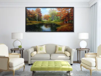 Paisaje hecho a mano la pared moderna reproducción lienzo Arte pinturas al óleo