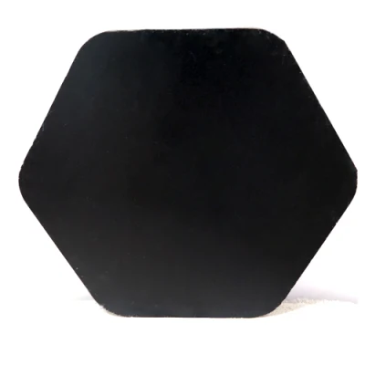 Adorno de pared de arte pintado a mano con marco hexagonal
