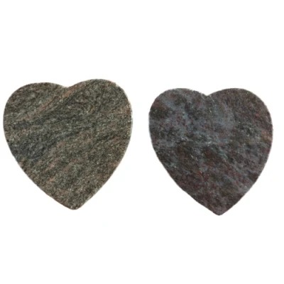 Lápida conmemorativa en forma de corazón la placa de granito azul Orion