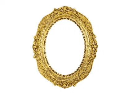  Oval el marco de fotos antiguas de la imagen Vintage adornada de sobremesa y colgar de la pared frontal de cristal con la alta definición para la decoración del hogar cuadro Polyurethan sombra Poster de moldeo