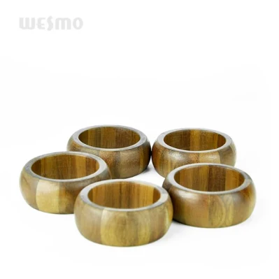 Utensilios de cocina ecológicos Anillos de bambú para servilleteros
