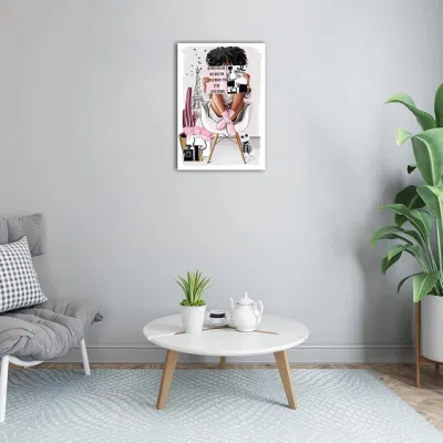 El arte de pared de la Moda Mujer Negra Reina pintura Decoracion de dormitorios salón la impresión de lienzo