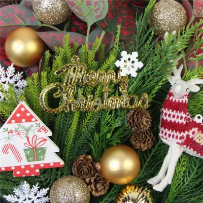  La Navidad en la pared de la serie Tierra de bastidor de madera de las plantas con Plantas artificiales