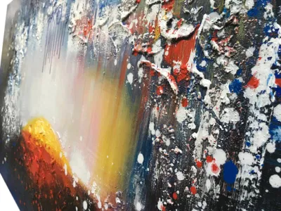 Hechos a mano con textura 3D Resumen de la pared de lienzo pintado a mano de Arte Moderno Óleo sobre tela