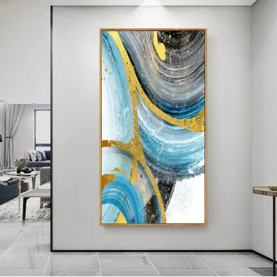 Abstract High End Colorful Picture Decorative Wall Art Floating Frame Lienzo Pintura decoración del hogar