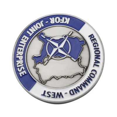  Comercio al por mayor reto militar monedas conmemorativas personalizado con Logo Soft enamel (moneda-136)